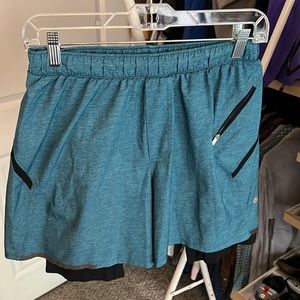 Blue Medium Lululemon Lined Shorts